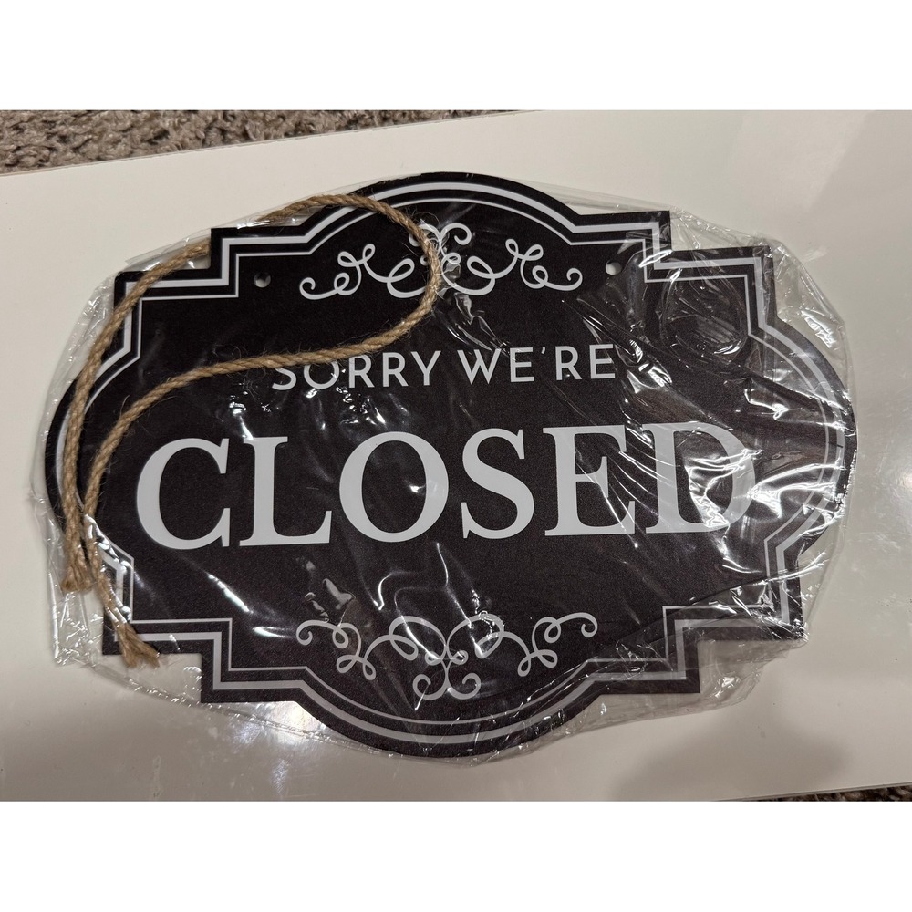 Dimarongton Double Sided Open Closed Sign Business Door Hanging Decor